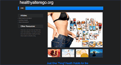 Desktop Screenshot of healthyalterego.org